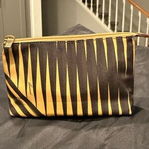GUCCI Bamboo leaves Nylon Pouch Bag/Clutch